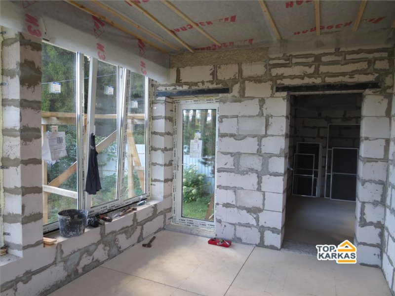 Дом из газосиликата. Зимний сад